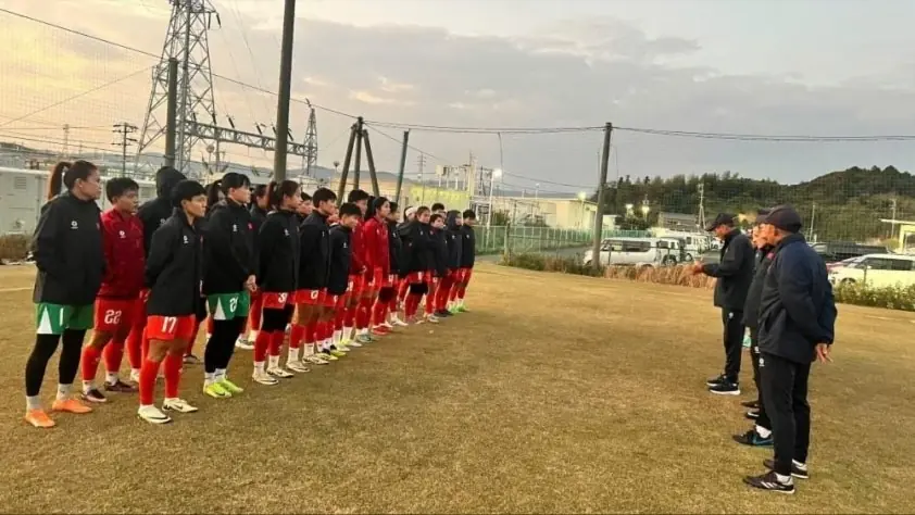 ĐT nữ Việt Nam trước trận mở màn chuyến tập huấn Nhật Bản